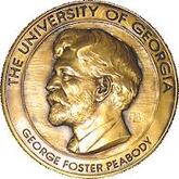 Circular bronze George Foster Peabody Award